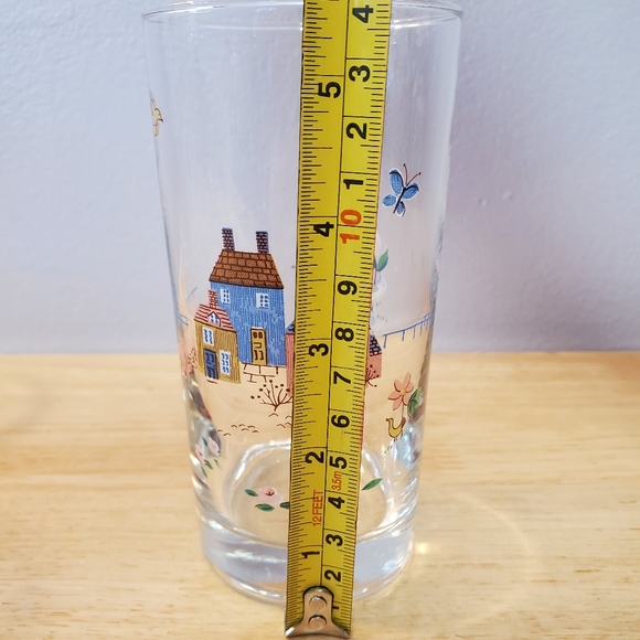 Vintage International Heartland Country Village 13oz Beverage Glass Tumblers - Picture 7 of 10